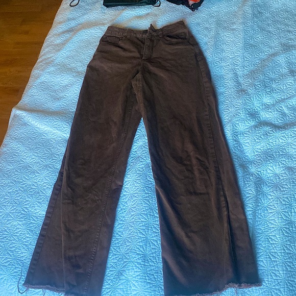 Brown garage jeans - street wide leg size 00 - Picture 1 of 1